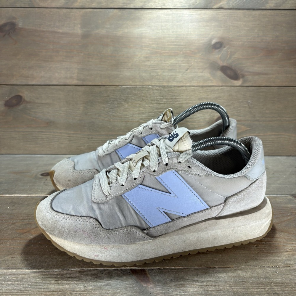 New Balance 237 Womens size 8 shoes Gray Suede Lace Up Two Tone Retro sneakers